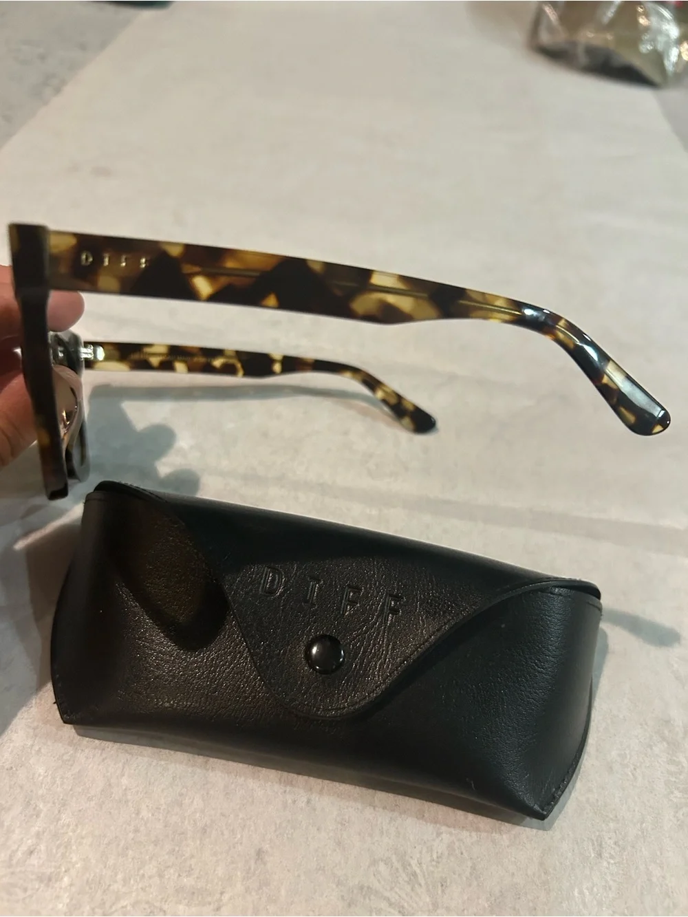 Tortoiseshell Square Sunglasses - Brown